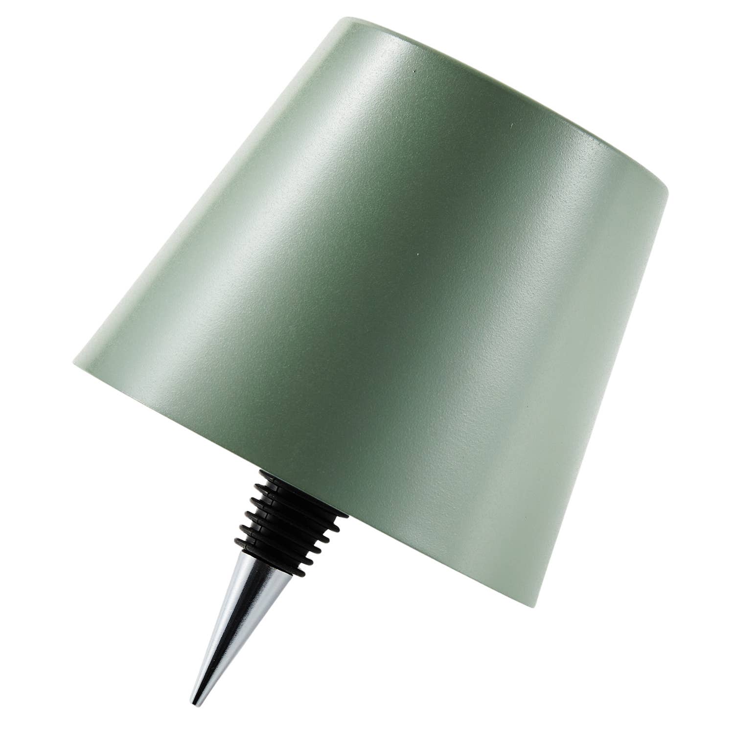 Cordless LED Table Lamp with Bottle Stopper: Cream