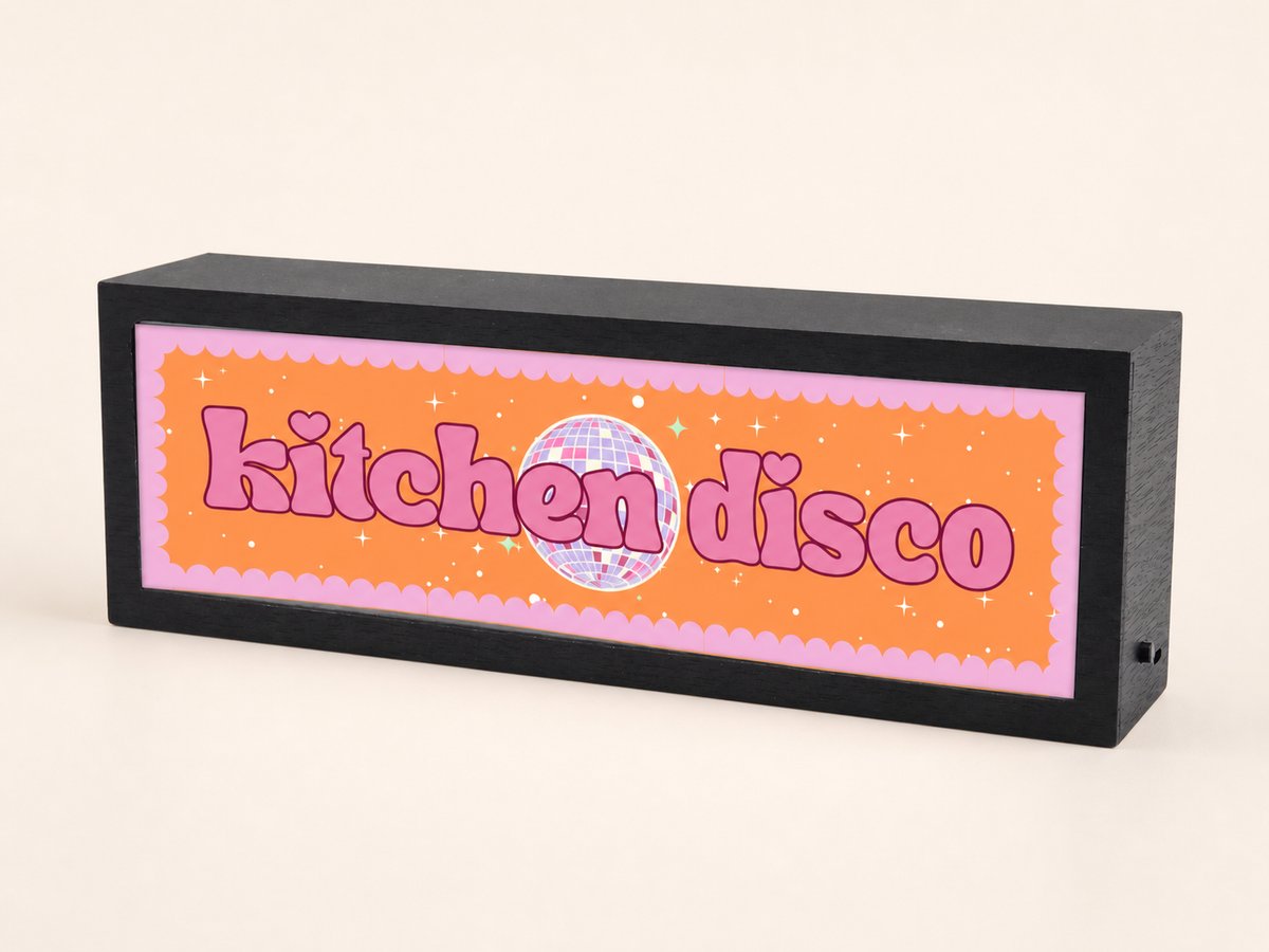 Kitchen Disco LED Lightbox – Fun, Versatile lighting For home, office. Make your space truly yours.