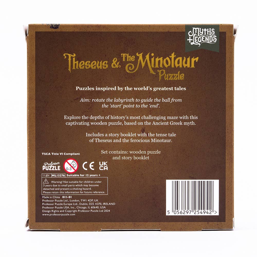 Professor Puzzle - Myths and Legends Theseus and Minotaur Puzzle