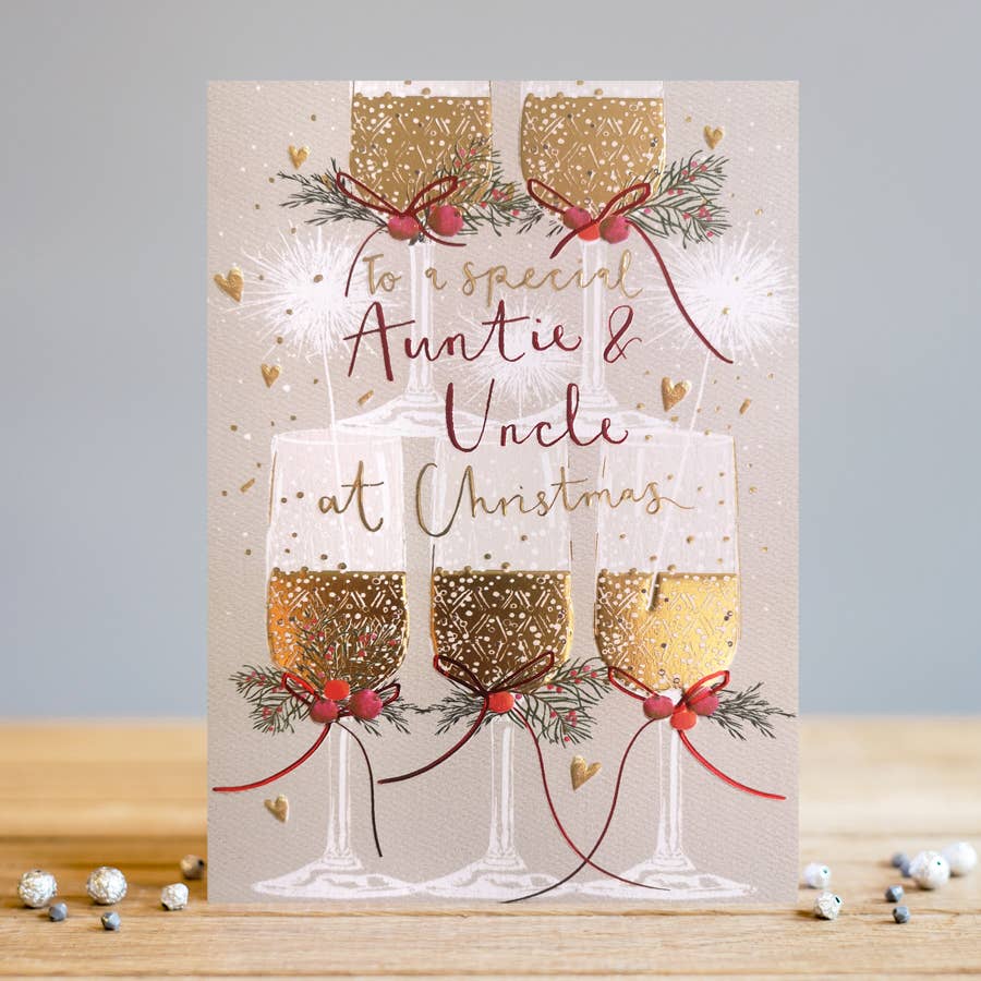 Louise Tiler - Auntie & Uncle Christmas Card