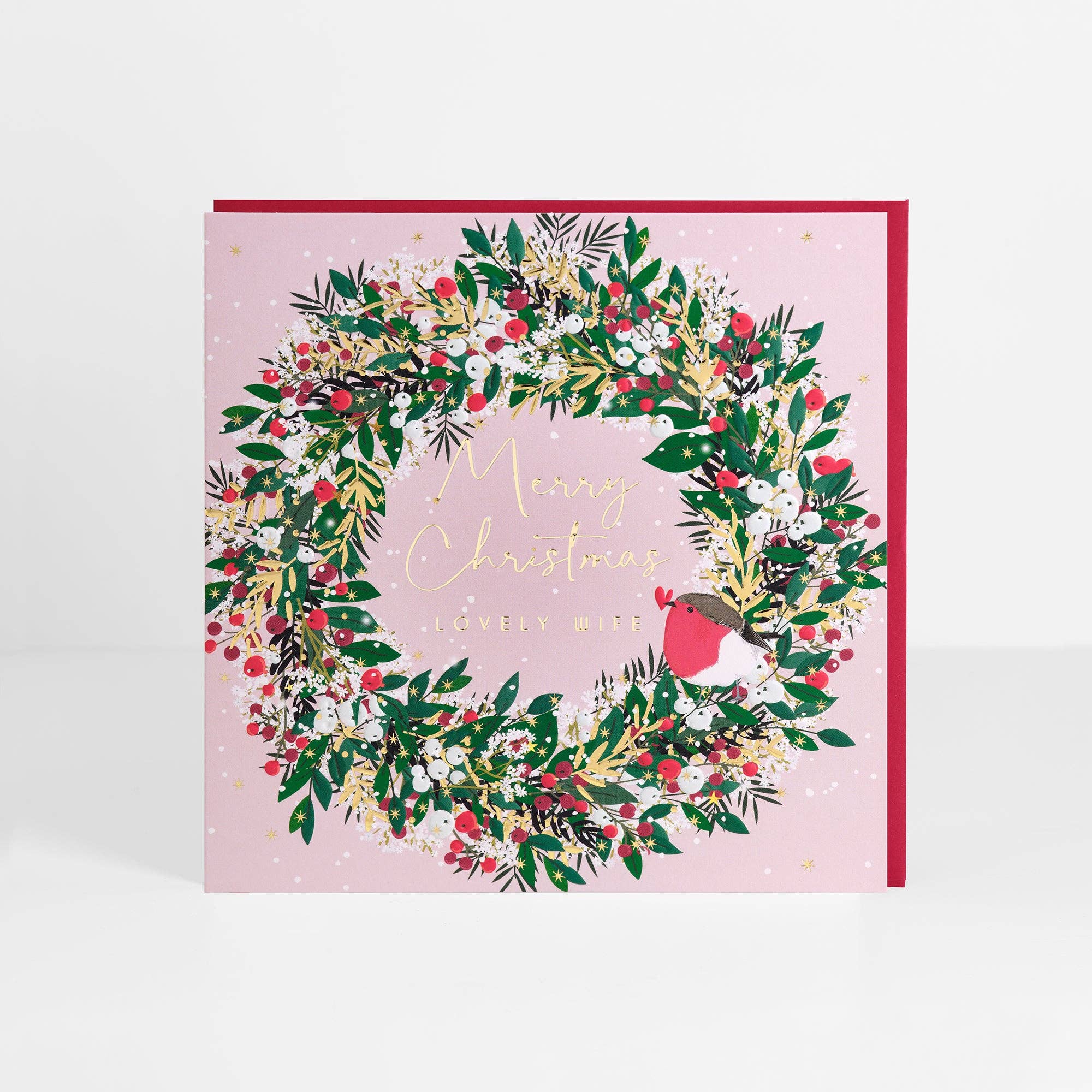 Belly Button Designs - Lovely Wife Christmas Card