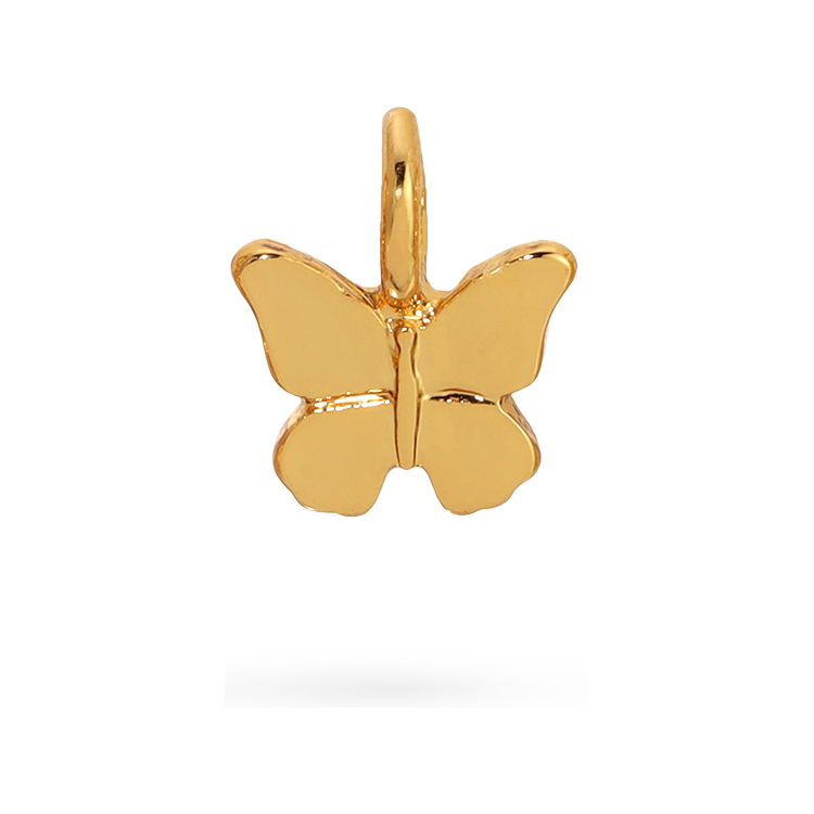 Lucky Feather - Charm Garden - Butterfly Charm - Gold