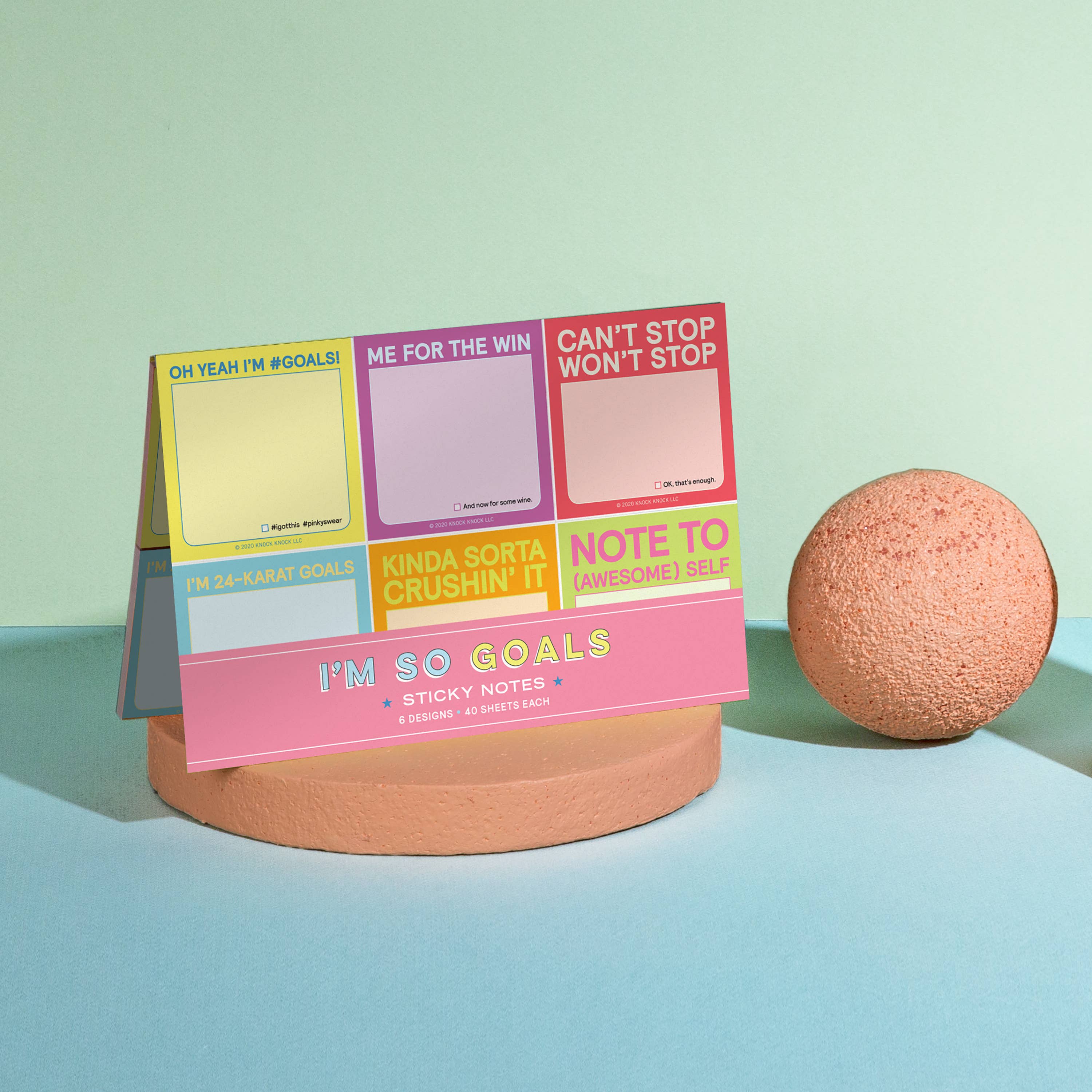 Abrams & Chronicle Books - Knock Knock I'm So Goals Sticky Packet