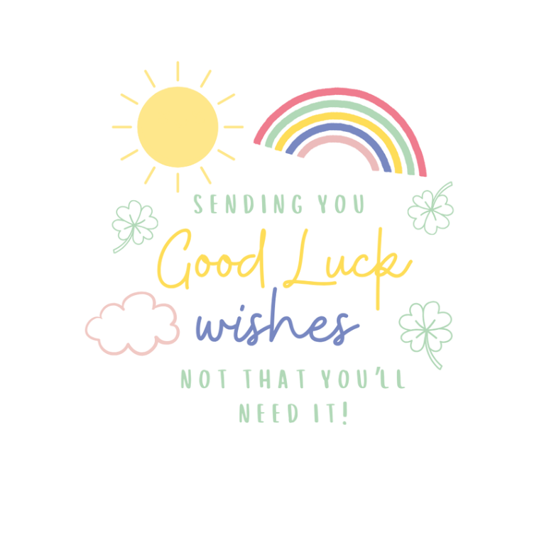 Petimo - Rainbows Good Luck Wishes Fun Card
