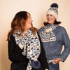 Zelly Pom Pom Hat Hearts Blue
