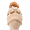 Zelly Pom Pom Hat Hearts Taupe