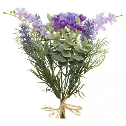 Purple Mix Artificial Flower Bunch