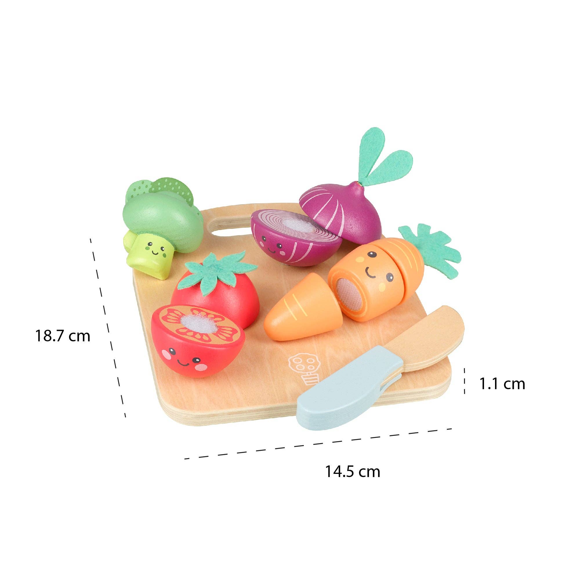 Orange Tree Toys - Happy Wooden Veggies Cutting Veg