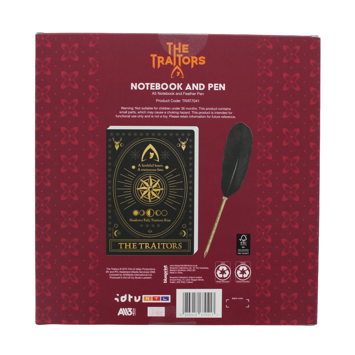 Blueprint Collections - The Traitors Notebook & Pen