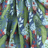 POM Organic cotton blue and green mix botanical print scarf