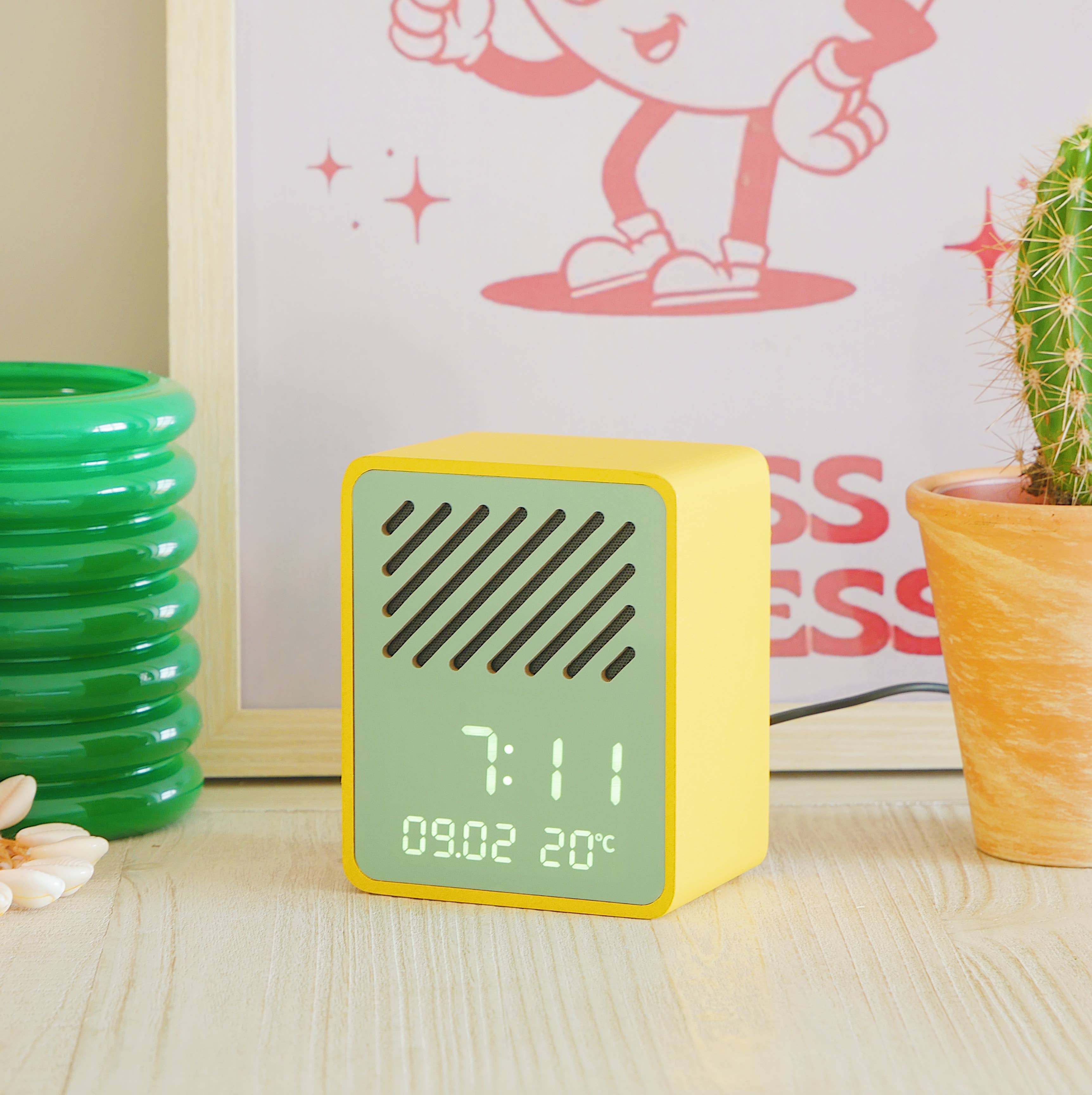 Steepletone Rise Play - Bluetooth Speaker & Alarm Clock: Purple/Orange