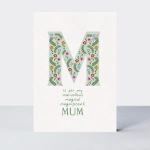 Petimo - Folklore Floral M Marvellous Magical Magnificent Mum Card - More Than Just a Gift | Narborough Hall