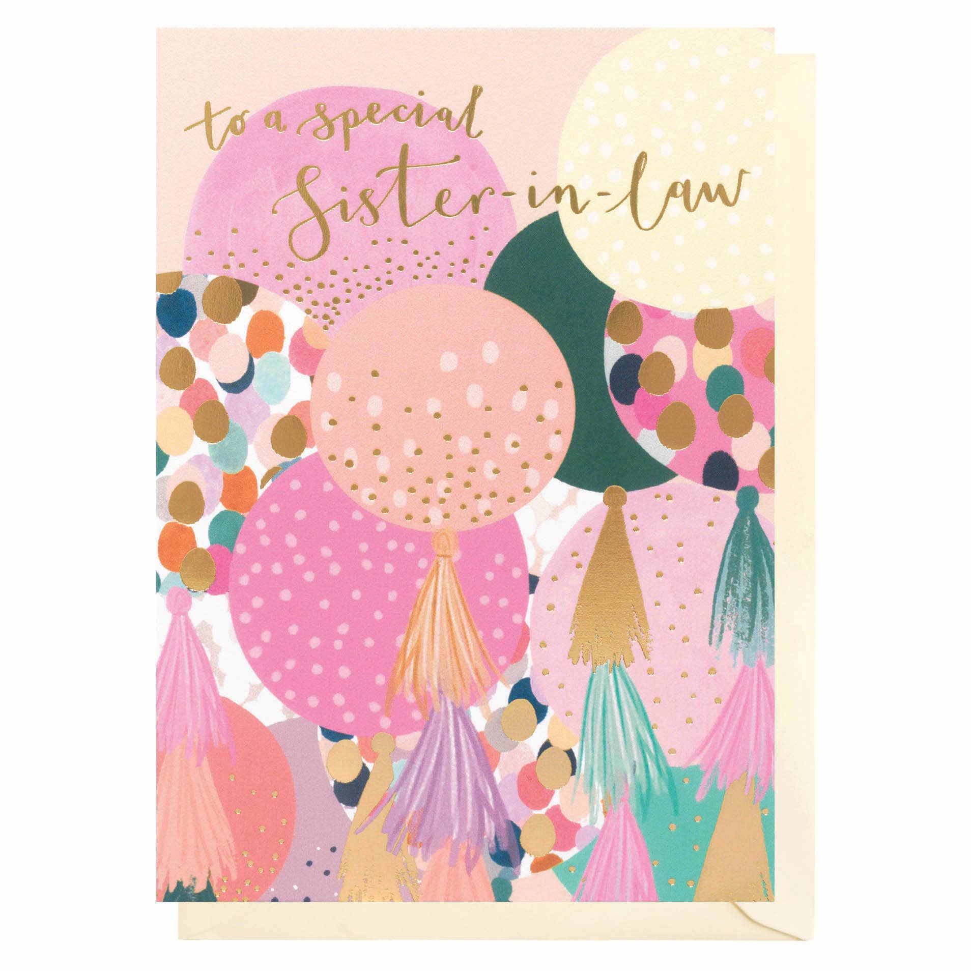 Louise Tiler - Sister-In-Law Tassels Birthday Card
