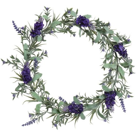 Everland Floral Lavender Wreath
