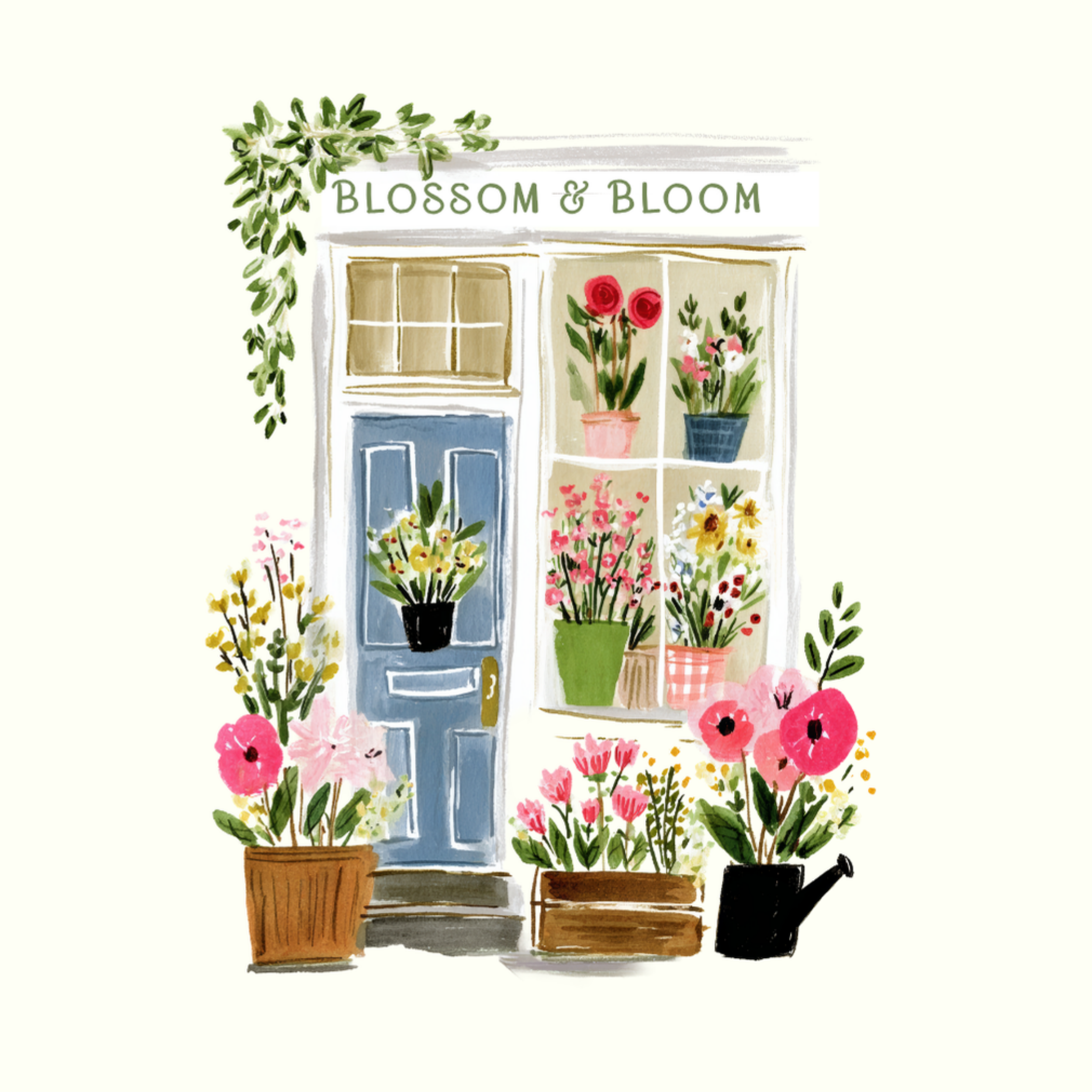 Petimo - Blossom & Bloom Florist Flowers Up Your Street Blank Card