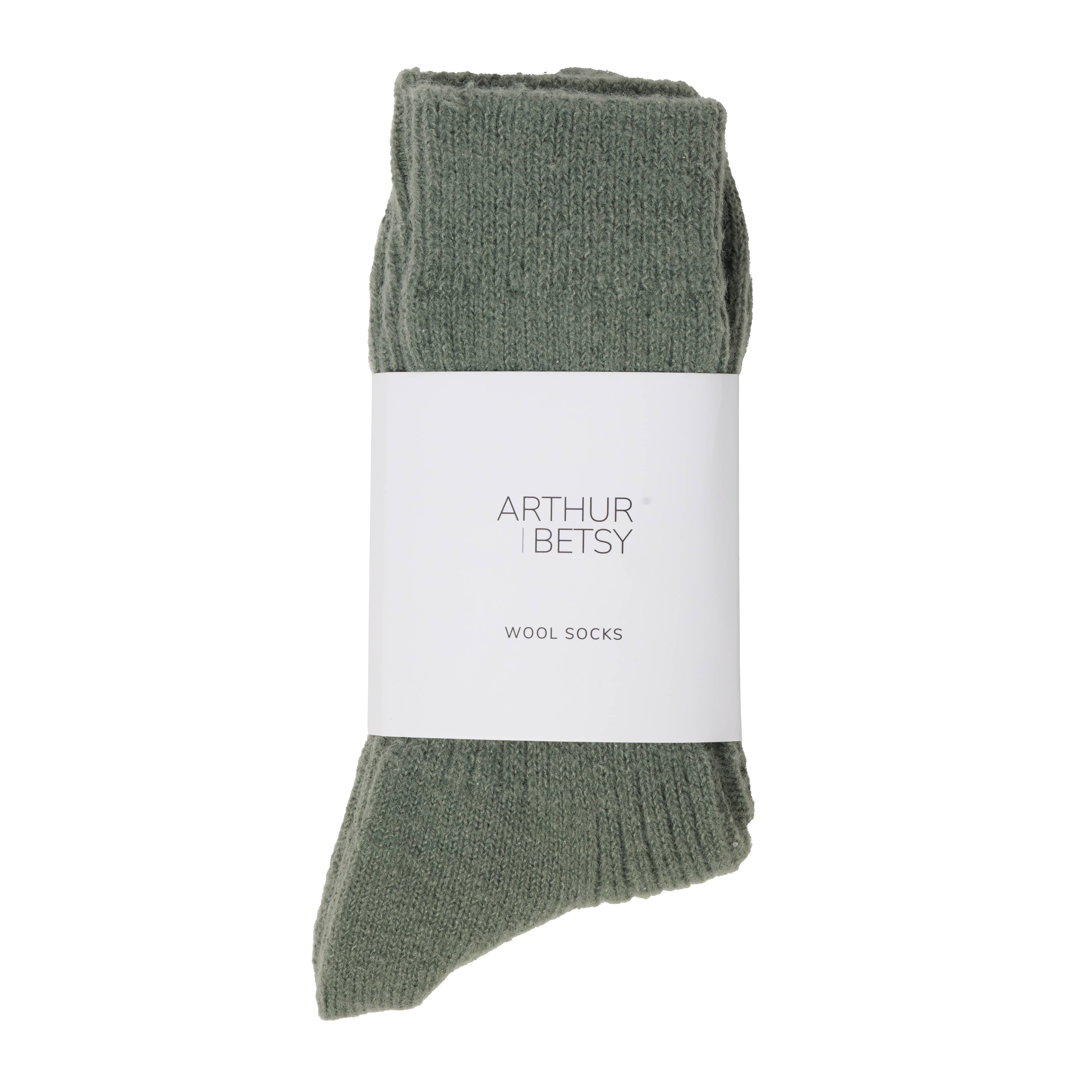 Arthur Betsy - Wool socks - Nordic pine, Green socks