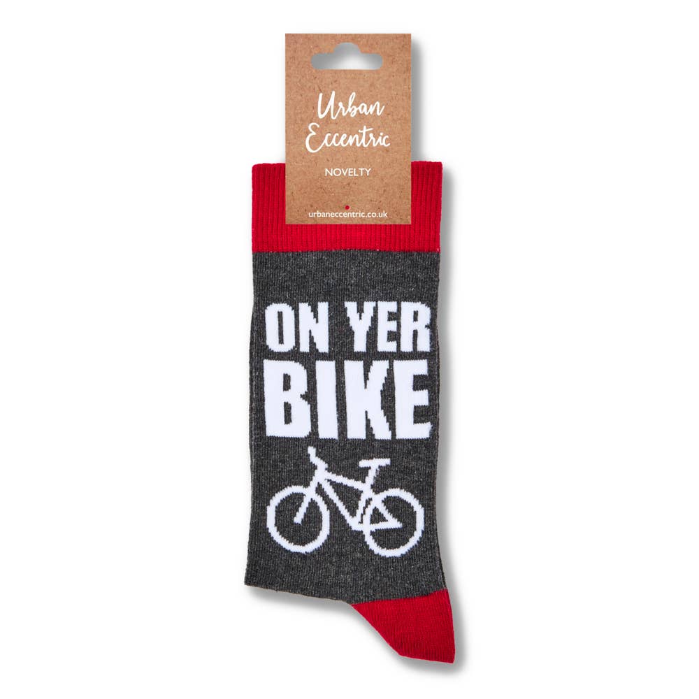 Urban Eccentric - Unisex On Yer Bike Socks : 6 - 11