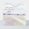 Petimo - Loss of Wife Sympathy Watercolour Over The Horizon Card