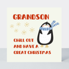 Petimo - Polar Party Grandson Chill Out Great Christmas Penguin Card