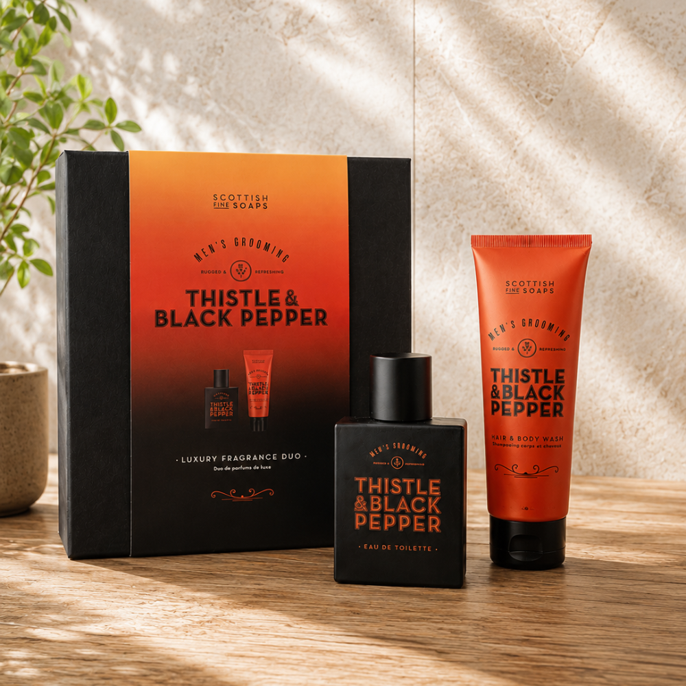 Scottish Fine Soaps - Thistle & Black Pepper Luxury Fragrance Duo