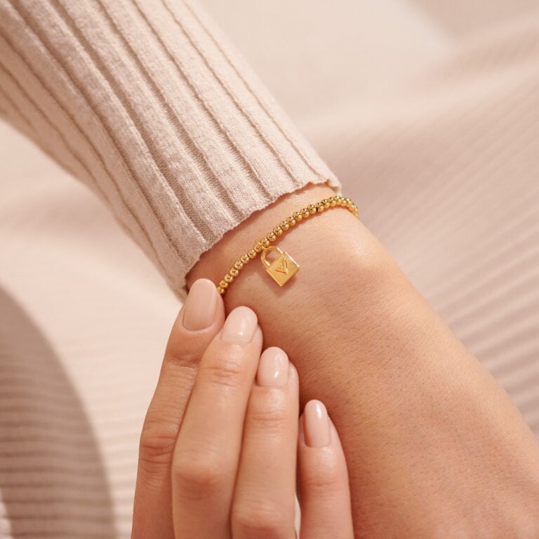 Joma Jewellery Gold A Little 'Strength' Bracelet