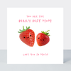 Petimo - Berry Best Mum Cute Strawberry Mother's Day/Birthday Card