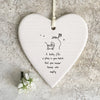Baby Fills Place in Heart East of India Wobbly Hanging Heart