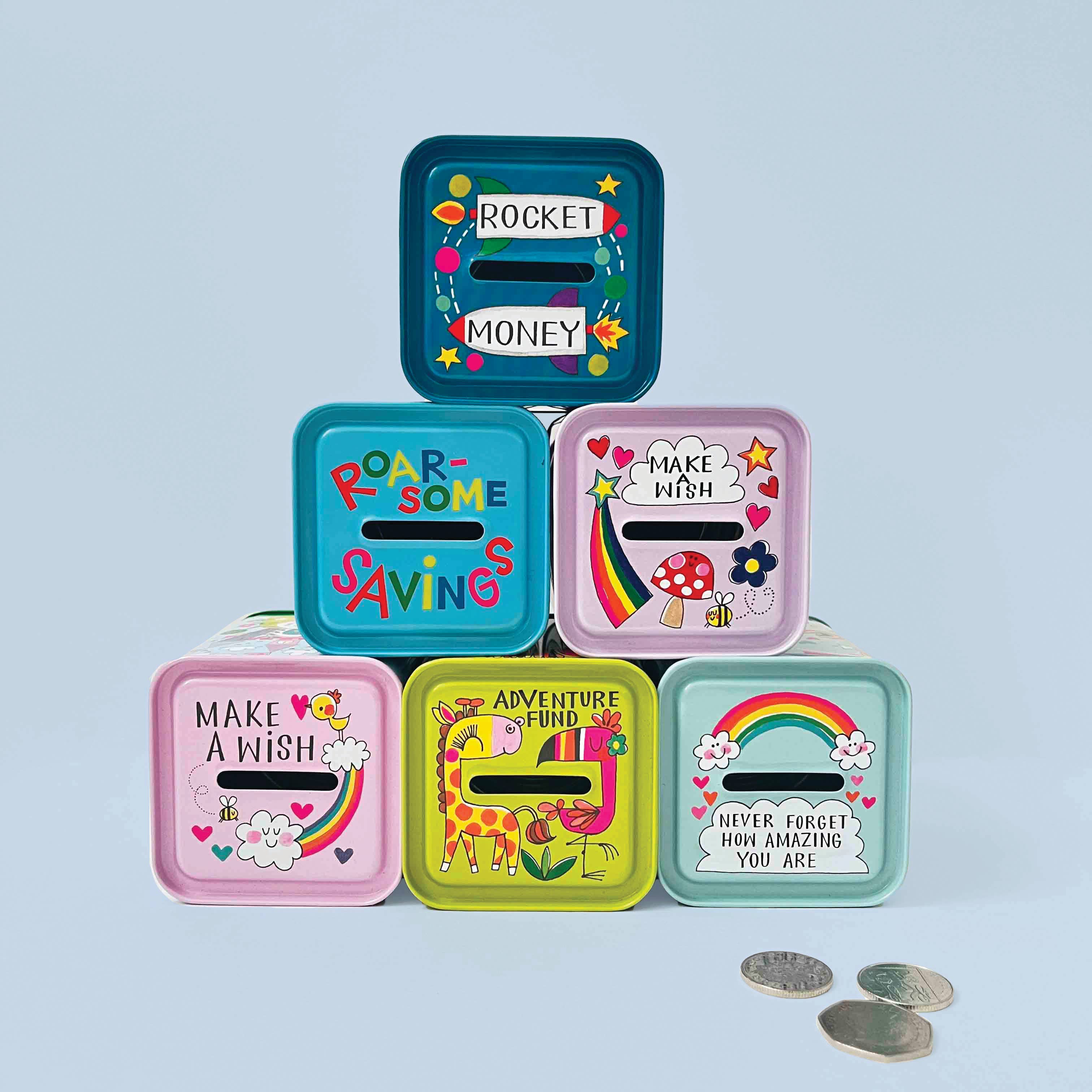 Rachel Ellen Designs - Money Box - Never Forget How Amazing You Are/Unicorns