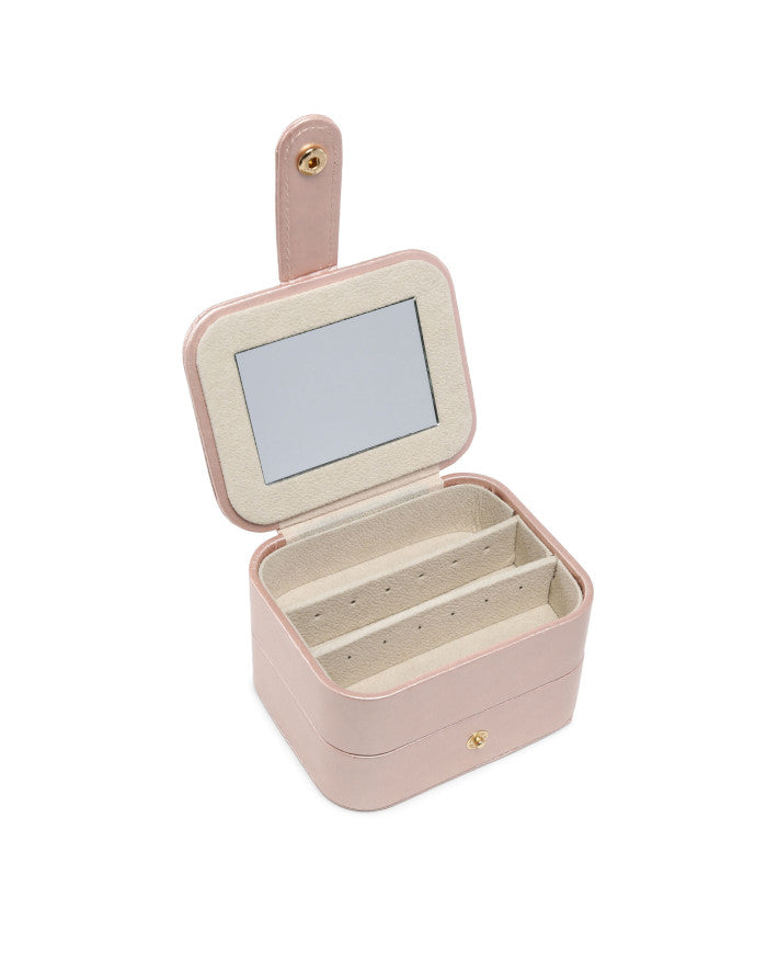 Pink Metallic Jewellery Box