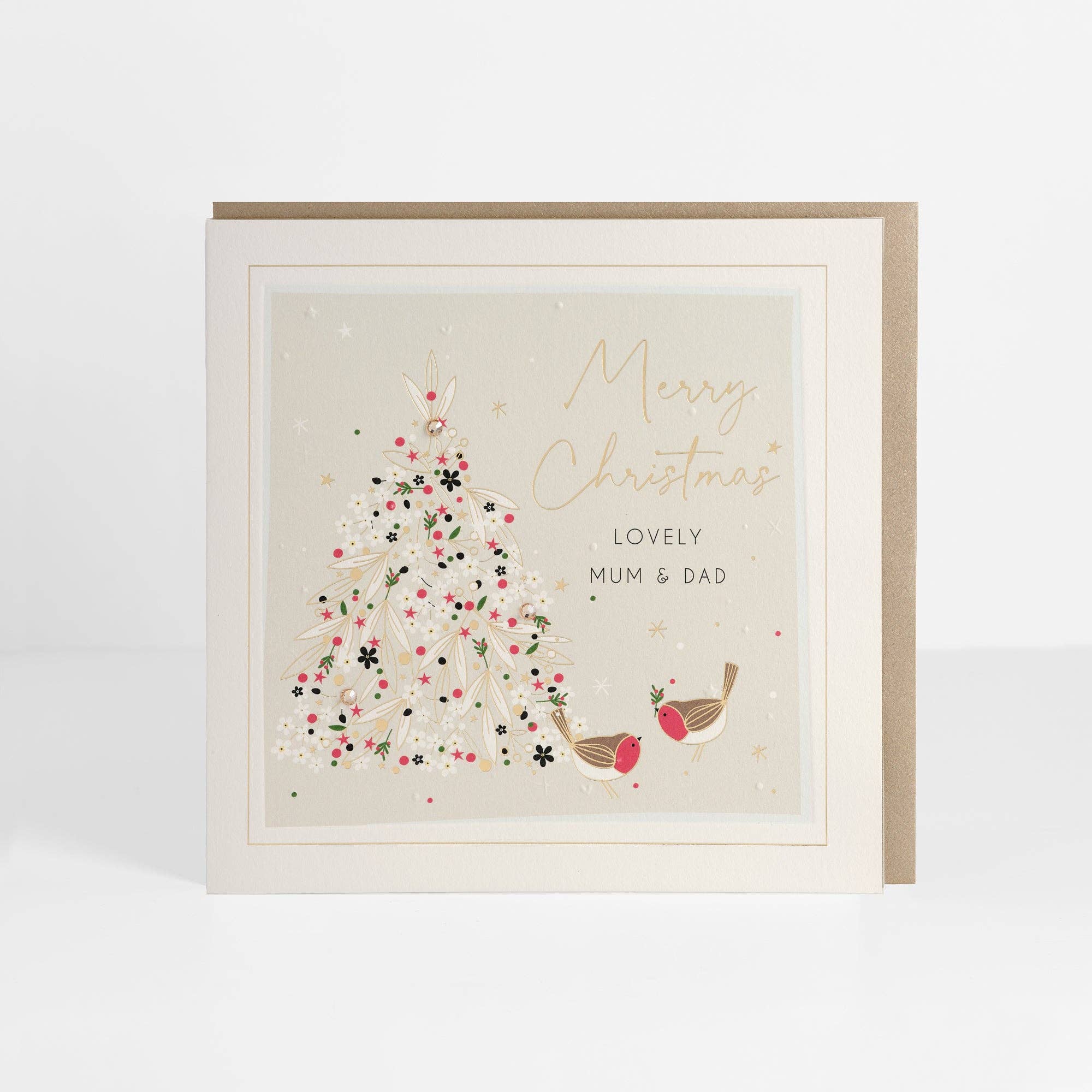 Belly Button Designs - Lovely Mum & Dad Christmas Card