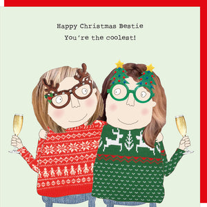 Rosie Made A Thing Bestie Coolest Christmas Card