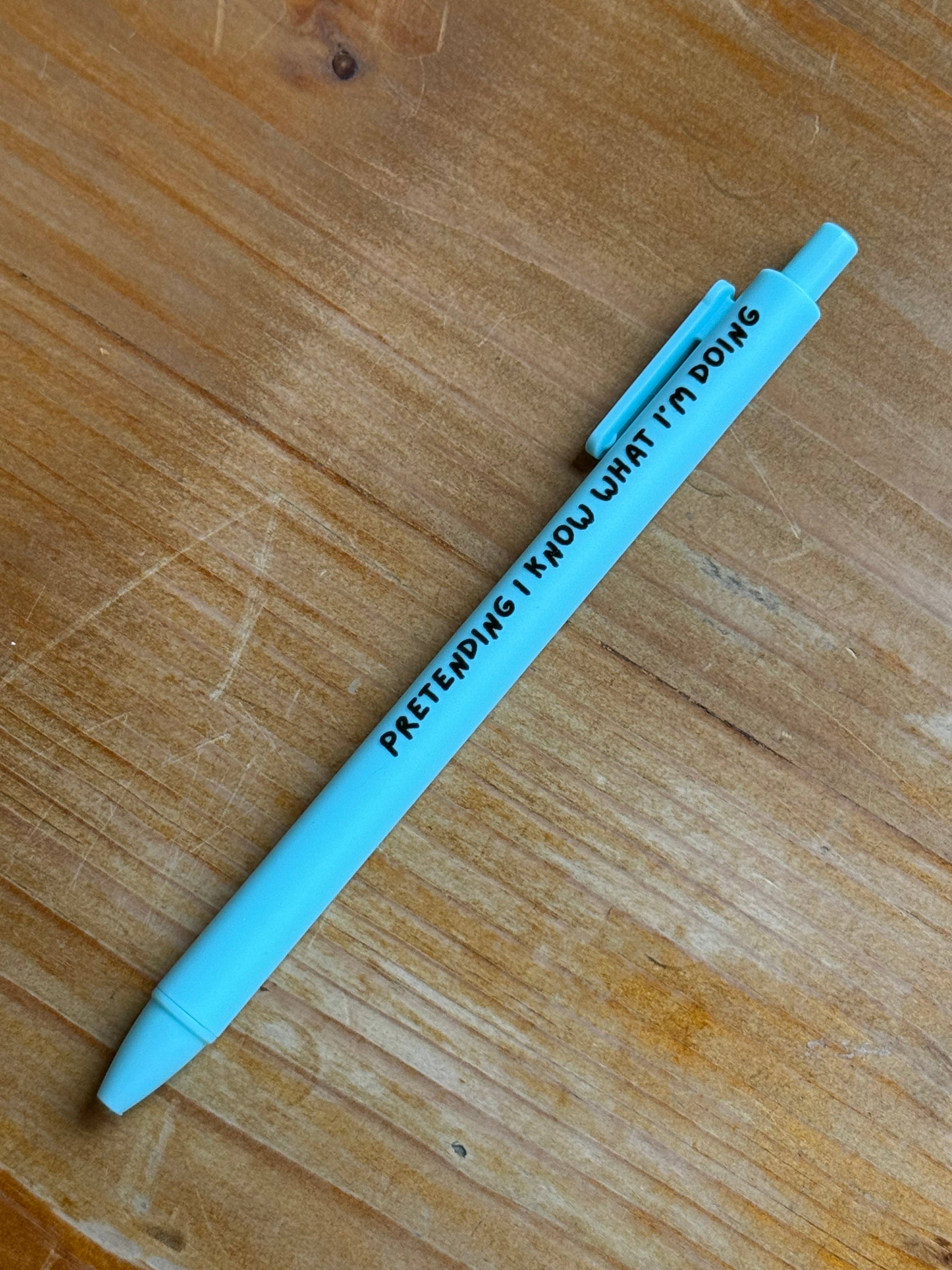 Quirky Doodles - Funny Quote Pens: Coral Pink
