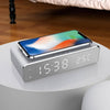 Wireless Charging Alarm Clock Silver