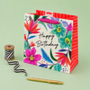 Laura Darrington Design - Luxury Floral Happy Birthday Gift Bag (Medium)