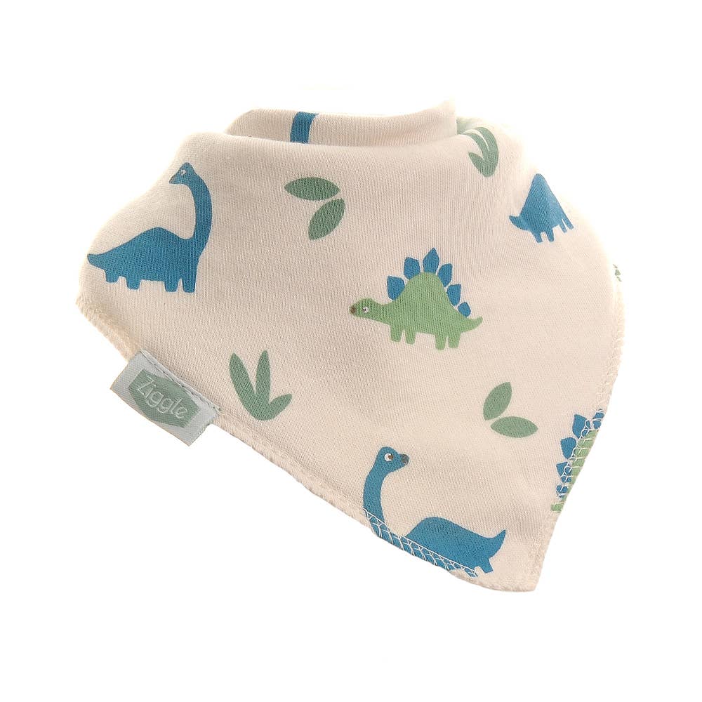 Ziggle Baby - Dino print bib