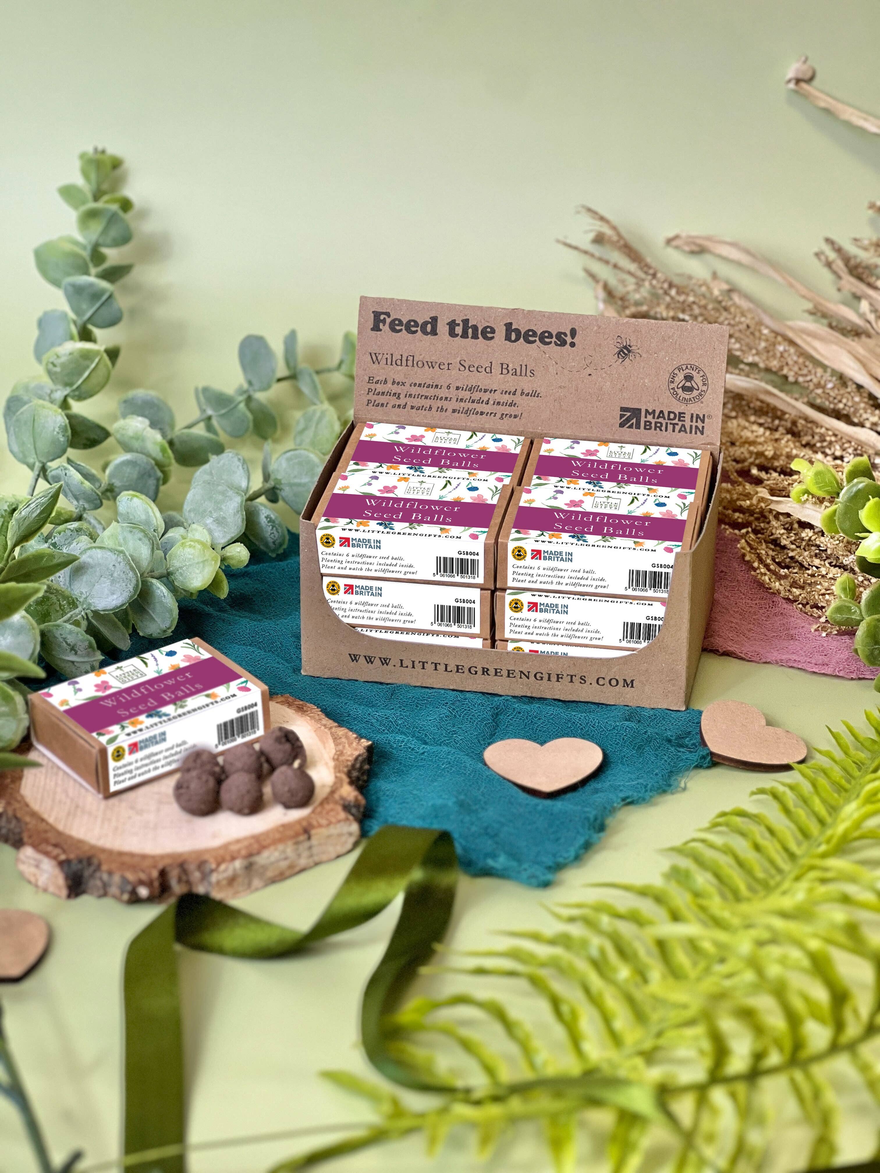 Little Green Gifts - Seed Balls - Choice Of Designs (TU-12): 003 - Blushing Blooms - More Than Just a Gift | Narborough Hall