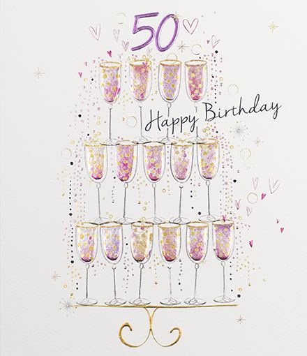Amaretto - Happy 50th Birthday Card