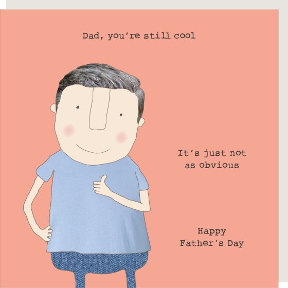 Rosie Made A Thing Not Obvious Fathers Day Card