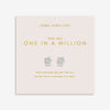 Joma- Forever Yours 'You Are One In A Million' Earrings In Silver Plating