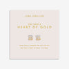 Joma- Forever Yours 'You Have A Heart Of Gold' Earrings In Silver And Gold Plating