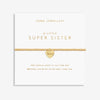Joma- A Little 'Super Sister' Bracelet In Gold Plating