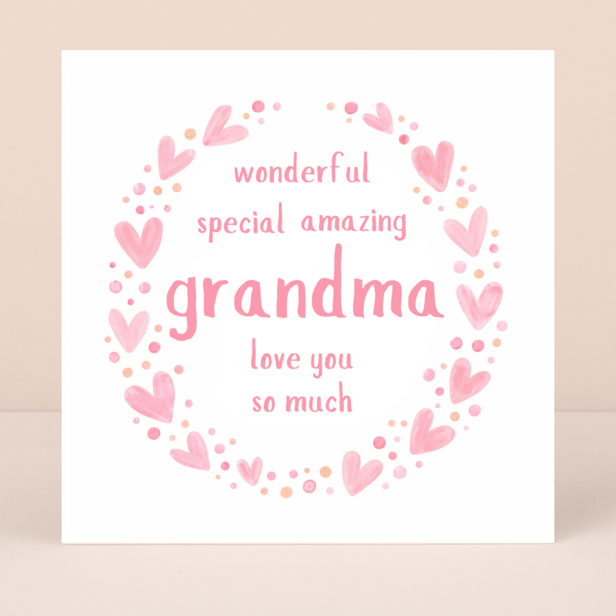 Petimo - Sweet Hearts Wonderful Special Amazing Grandma Pink Heart - More Than Just a Gift | Narborough Hall