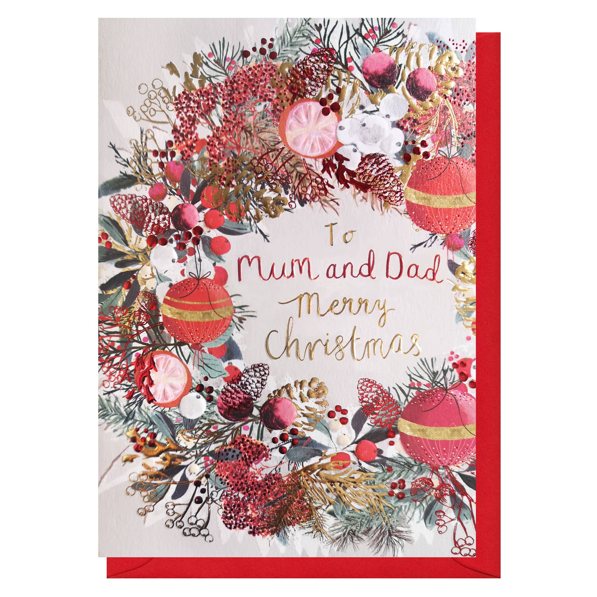 Louise Tiler - Mum And Dad Christmas Card