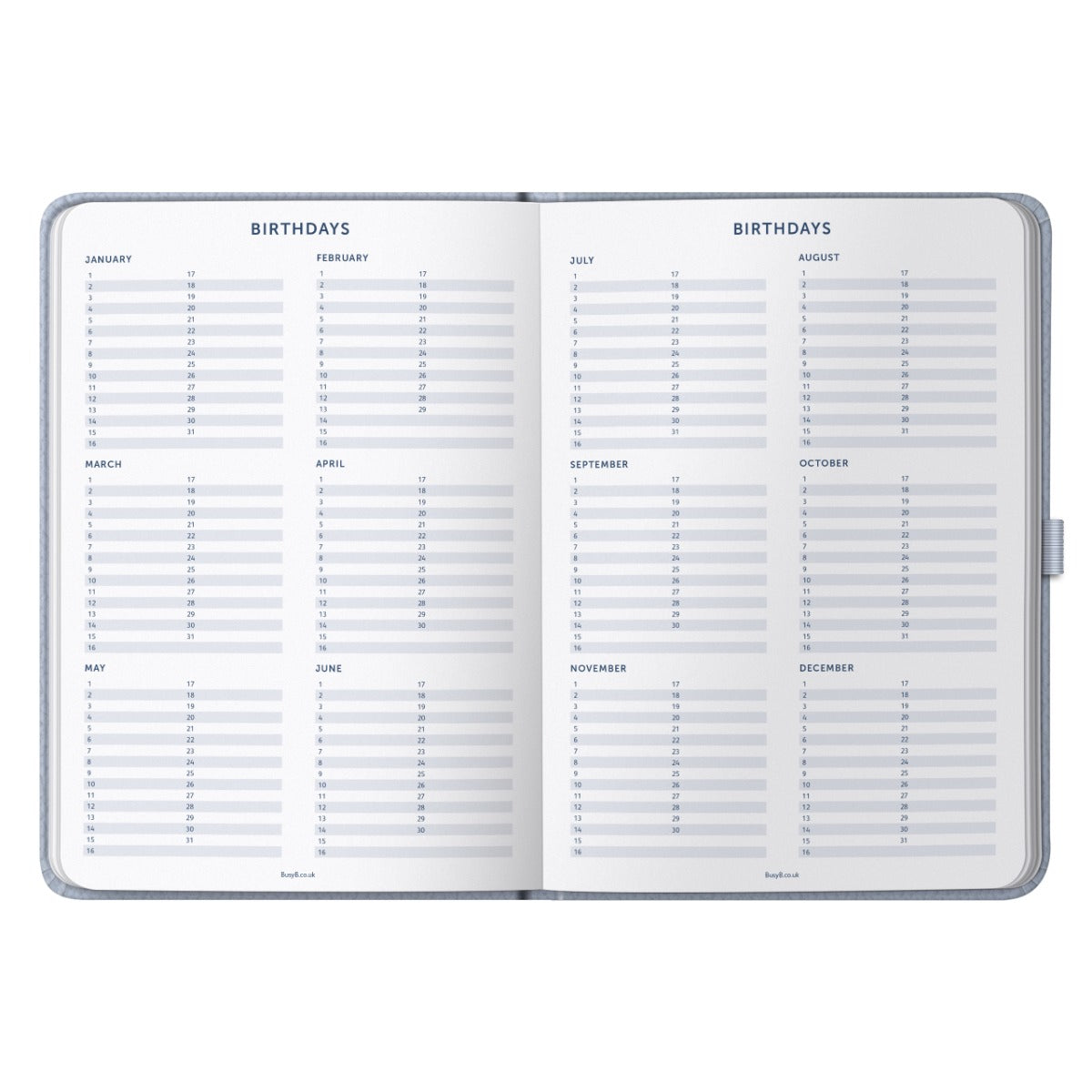 Dual Schedule Day a Page Diary 2024 Cloud