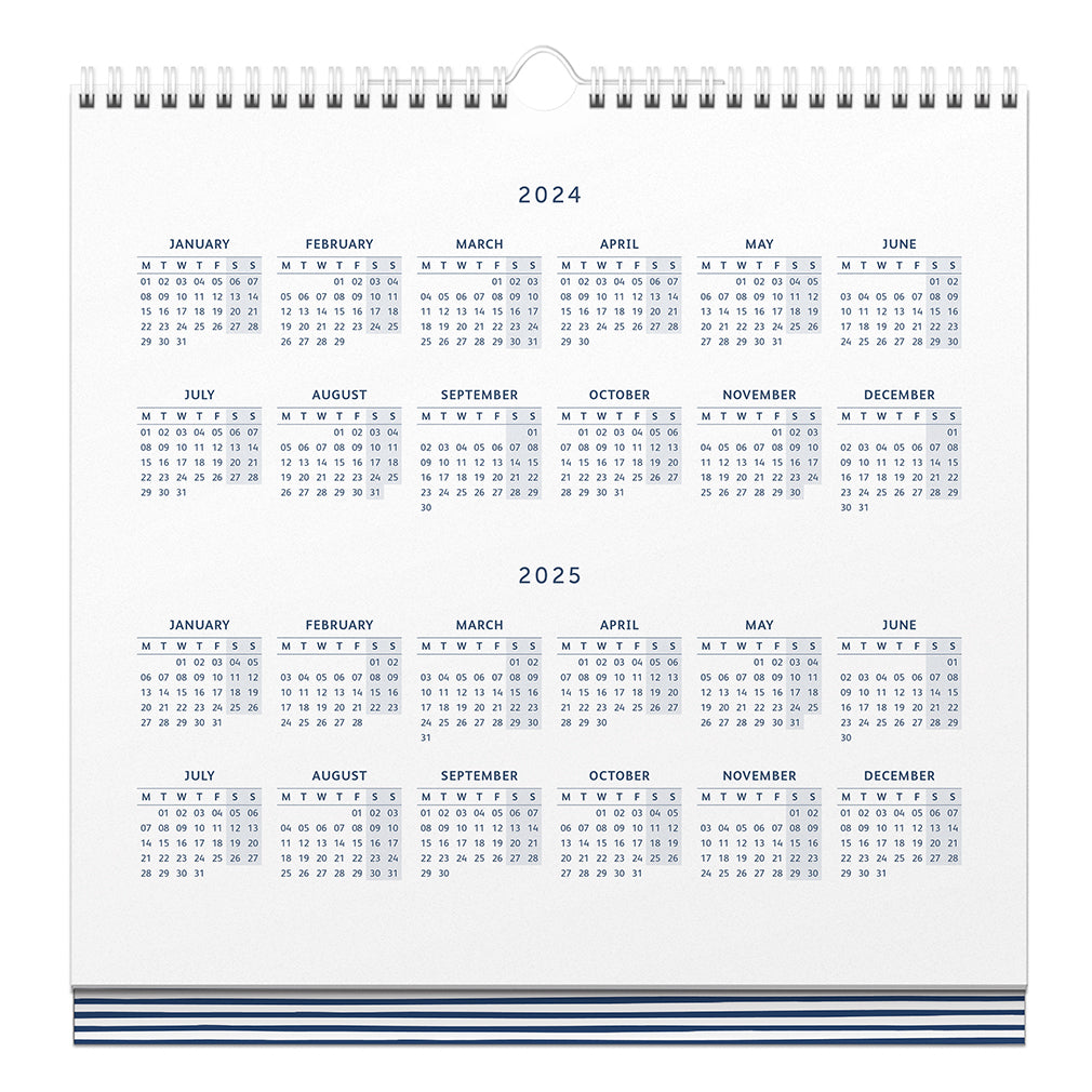 Weekly Family Calendar 2024 Pine