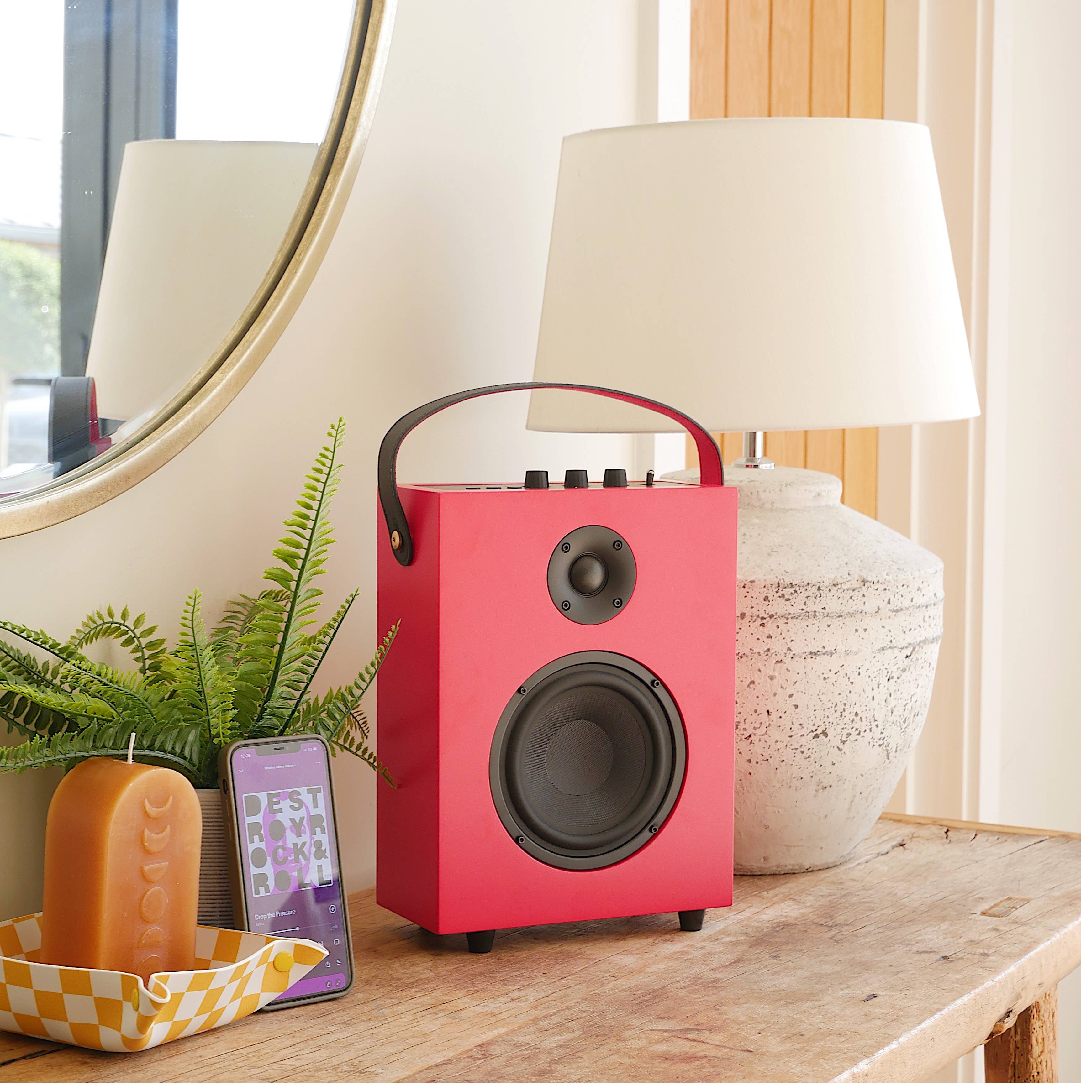 Steepletone  REDEFY- Luxury Bluetooth Speaker with Fabric Cover: Blue