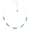Carrie Elspeth Purple/Green Peardrops Necklace