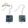 Carrie Elspeth Blue Jasper Pillow Earrings