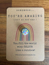 Pals in your Pocket - Rainbow Kindness Comfort Rock For Stress And Anxiety