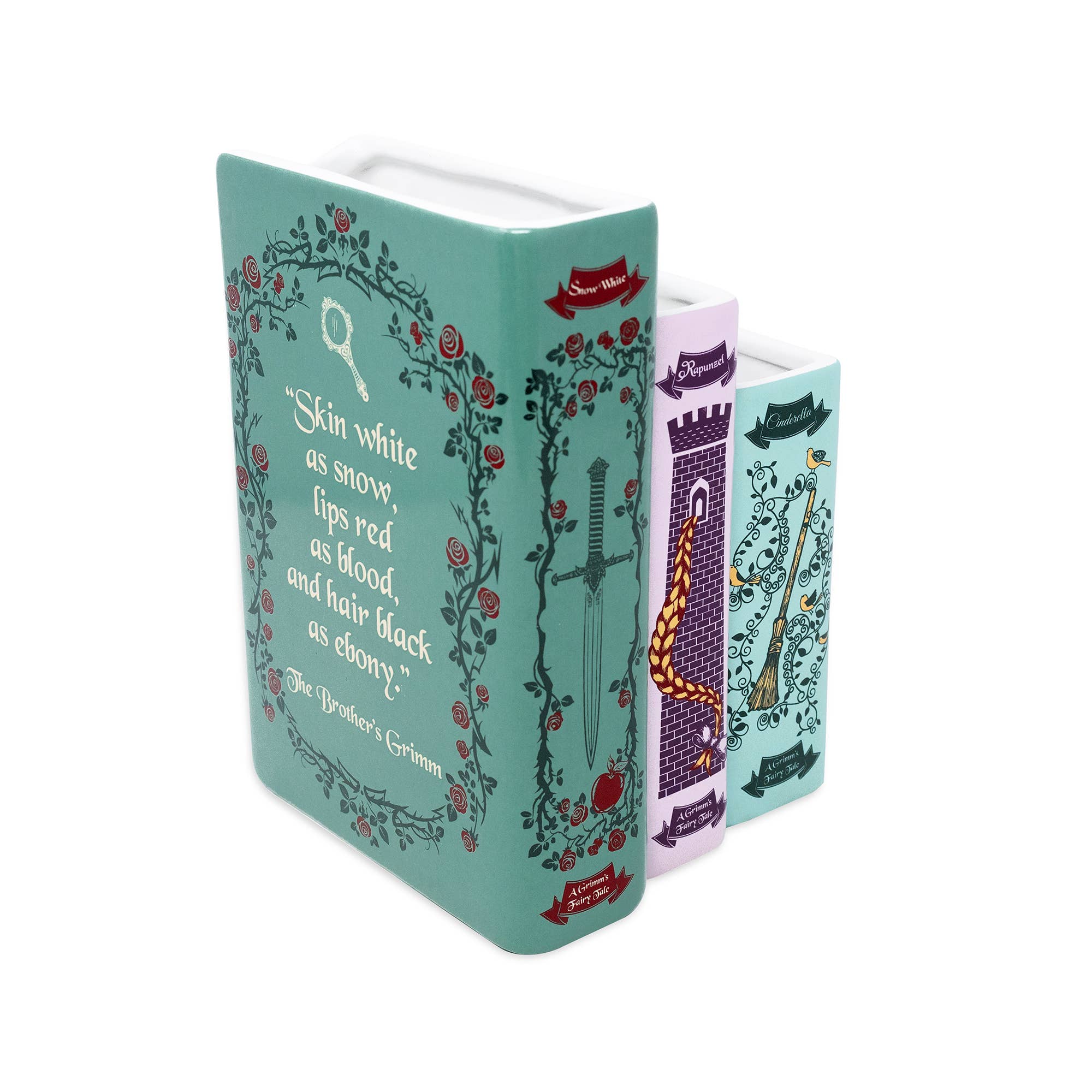 Steel Mill & Co UK - Triple Book Vase, Grimm's Fairy Tales